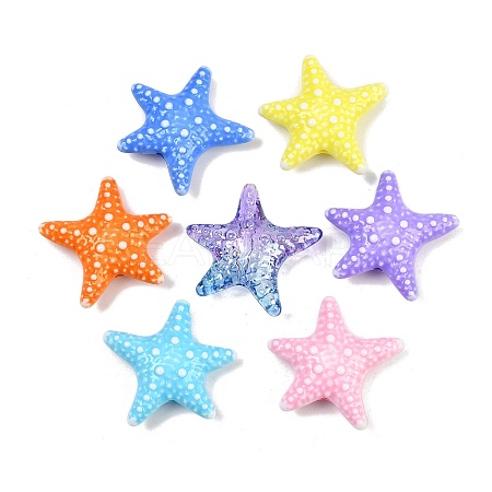 Opaque Acrylic Beads OACR-A040-01-1