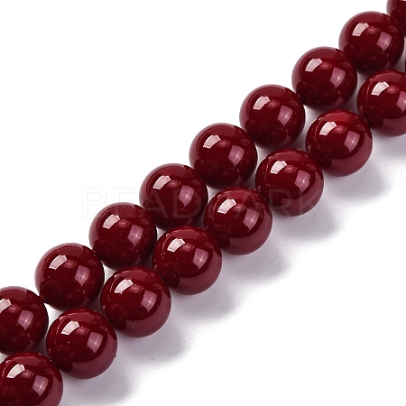 Baking Paint Glass Beads GLAA-Z010-01F-1