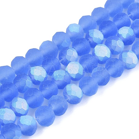 Transparent Glass Beads Strands EGLA-A044-T6mm-MB14-1