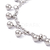 304 Stainless Steel Charm Anklets AJEW-I295-01P-2