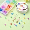 200Ps 10 Colors Transparent Crackle Acrylic Beads CACR-YW0001-6