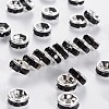 Brass Grade A Rhinestone Spacer Beads RSB037NF-04-1