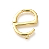 Rack Plating Brass Spring Gate Rings KK-Z086-53G-01-1
