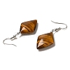 Natural Mixed Gemstone Rhombus Dangle Earrings EJEW-E296-04P-3
