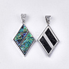 Abalone Shell/Paua Shell Pendants X-RESI-S376-01-2