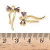Brass Micro Pave Cubic Zirconia Pendants KK-A281-10G-01-3
