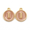 Golden Plated Alloy Enamel Charms X-ENAM-S118-06I-1