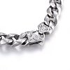 304 Stainless Steel Curb Chain Necklaces NJEW-H493-07P-A-3
