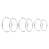 304 Stainless Steel Hoop Earrings EJEW-CJ0001-01-7