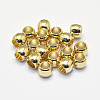 Long-Lasting Plated Brass European Beads KK-K193-093G-NF-1