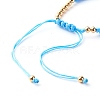 Adjustable Nylon Thread Braided Bead Bracelets for Kid BJEW-JB06461-4