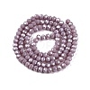 Electroplate Glass Beads Strands EGLA-A044-P4mm-A13-3