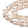 Natural Cultured Freshwater Pearl Beads Strands LS-PEAR-J005-61-2