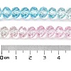 Transparent Painted Glass Beads Strands DGLA-A034-T6mm-A21-3