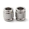 Non-Tarnish 202 Stainless Steel European Beads STAS-A081-04P-2