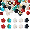 40Pcs 5 Colors 1-Hole Plastic Buttons FIND-TA0008-23-2