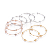 Fashion Tri-color 304 Stainless Steel Bangle Sets BJEW-L664-023A-M-3