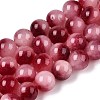 Dyed Natural White Jade Beads Strands G-T138-10mm-210-23-4