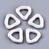 Acrylic Imitation Pearl Linkings Rings PACR-N010-029-02-1