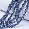 Electroplate Glass Beads Strands EGLA-A034-T8mm-A14-1