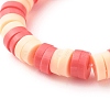Handmade Polymer Clay Beads Finger Rings RJEW-JR00377-7