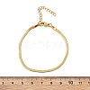 304 Stainless Steel Herringbone Chains Bracelet for Men Women BJEW-D450-01G-03-5