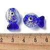 Handmade Foil Lampwork Fish Beads FOIL-Z001-01-3