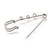 304 Stainless Steel Safety Pins Brooch Findings STAS-K252-11B-P-2