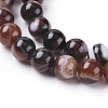 Natural Striped Agate/Banded Agate Beads Strands X-G-G582-8mm-45-3