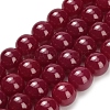 Lab Grown Red Corundum Beads Strands G-L634-B03-12mm-2