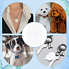 30Pcs Blank Double-sided Heat Transfer Aluminium Pendants DIY-BC0012-89D-6