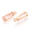 Faceted Glass Pendants GLAA-T010-004H-2