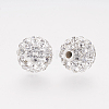 Polymer Clay Rhinestone Beads X-RB-K050-8mm-C31-2