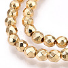 Electroplate Non-magnetic Synthetic Hematite Bead Strands G-Q465-16KC-3