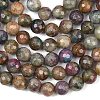 Natural Red Corundum Beads Strands G-K405-A01-6mm-5