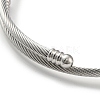 Non-Tarnish 201 Stainless Steel European Bracelet OQ8559-3-3