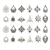 24Pcs 12 Style Tibetan Style Chandelier Component Links TIBEP-YW0001-73-1