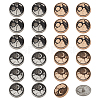 40 Styles 4 Styles Alloy Enamel Buttons FIND-NB0005-79A-1