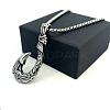 Vintage Style 304 Stainless Steel Fish Hook Pendant Necklaces for Men Women Jewelry LS-NL8016-2