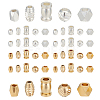 60Pcs 10 Styles Brass Spacer Beads KK-AR0001-90-1