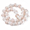 Mushroom Handmade Lampwork Beads Strands X-LAMP-R116-28-2