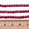 Natural White Jade Round Bead Strands G-A130-3mm-F01-3