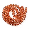 Baking Paint Transparent Glass Beads Strands DGLA-A035-T10mm-A04-3