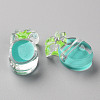 Transparent Enamel Acrylic Beads TACR-S155-002G-2