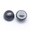 Synthetic Blue Goldstone Cabochons X-G-P393-R22-6mm-2