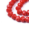 Opaque Solid Color Glass Beads Strands EGLA-A034-P10mm-D22-2