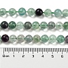 Natural Rainbow Fluorite Bead Strands G-P255-01-8mm-7