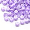 Transparent Stripe Resin Beads RESI-S345-8mm-06-1