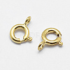 925 Sterling Silver Spring Ring Clasps STER-K167-076B-G-2