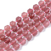 Natural Chalcedony Beads Strands G-R482-29-8mm-1